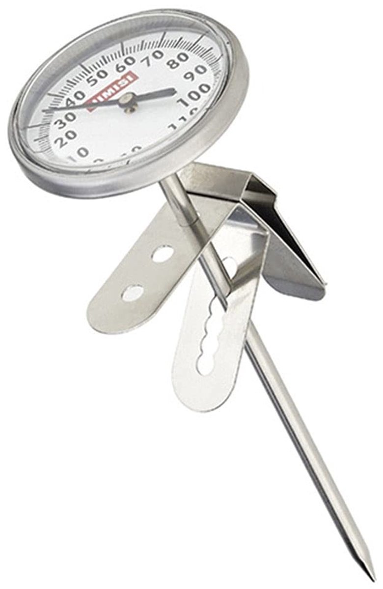 BRENZOOS- Melkthermometer Digitale Weergave - Keukenthermometer - Vleesthermometer - Roestvrij Staal - Temperatuurmeetbereik - Duurzaam en Eenvoudig te Reinigen