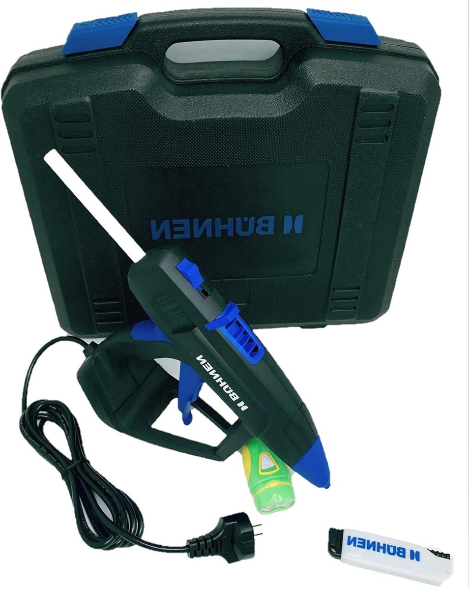 Lijmpistool Set - Knutsellijm - Hobby & Klussen - Snel Opwarmend - 300 Watt - Zwart/Blauw