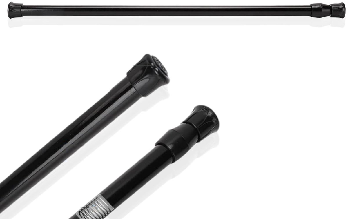 SOUQONE- Douchestang Verstelbaar 25-40cm - Douchestang zonder Boren - Gordijnstang - Douchegordijnstang - Klemstang - Ideaal voor Badkamer