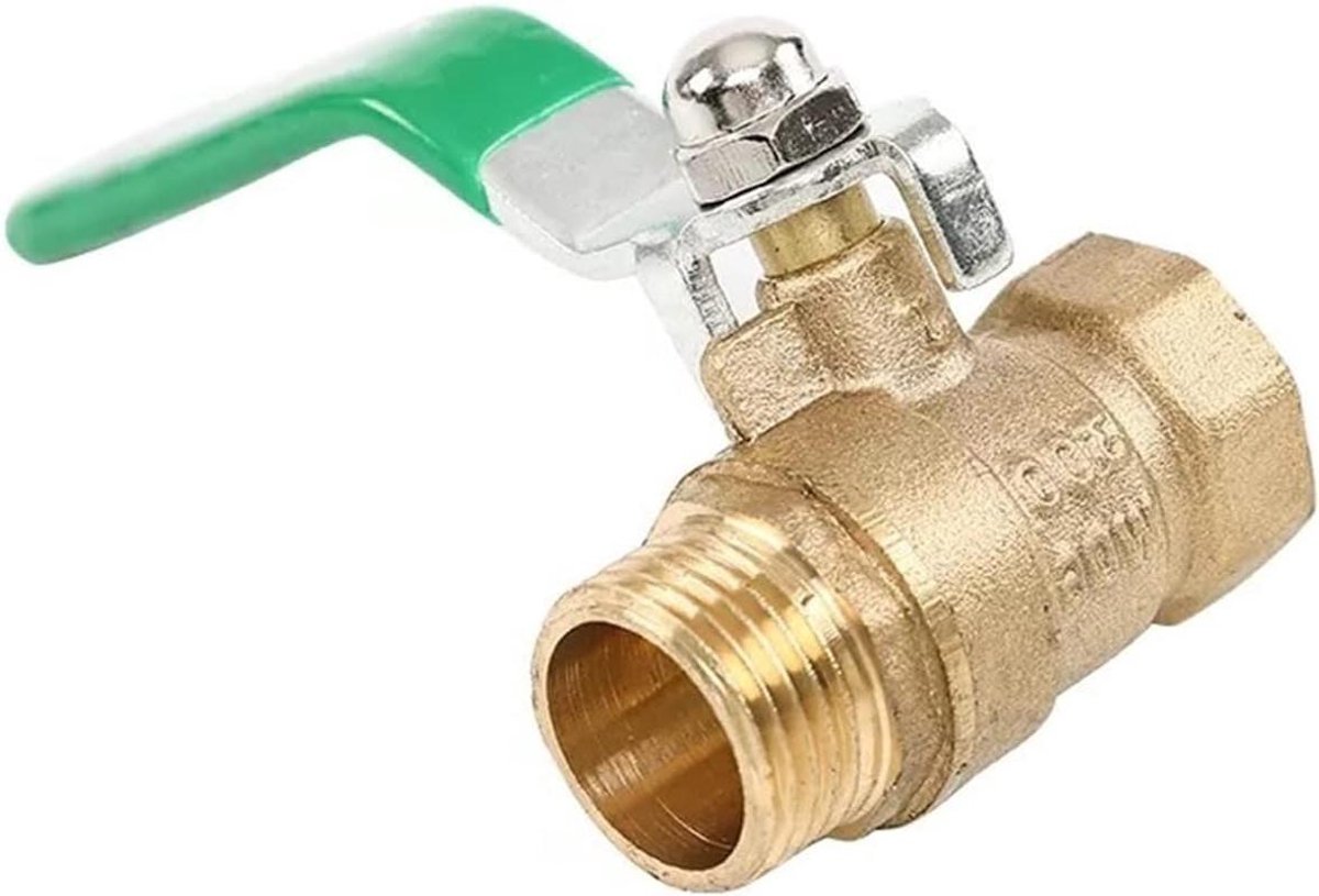 Messing Kogelkraan - Water Gas Ventiel - Leidingen Afsluiten - Hendel Handvat - 1/2 Inch -