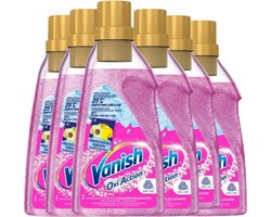 Vanish Oxi Action Wasbooster Gel – Vlekverwijderaar – 6 x 750 ml – Nieuwe Formule – Zonder Bleekmiddel – Anti-Geuroplossing – Geschikt voor Wol & Zijde