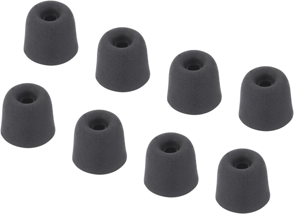 Schuim Oordopjes voor Hoofdtelefoon Middelgrote 3-4 mm Tips Zwart 8 Stuks