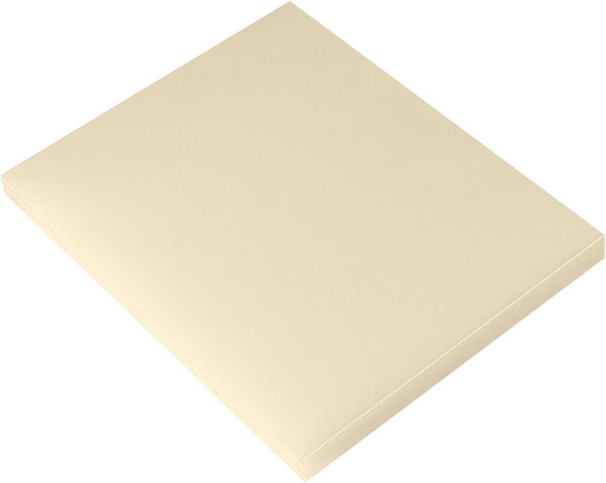 Nylon Kunststof Plaat - Plastic Materiaal - Mechanische Onderdelen - Hoge Slijtvastheid - 100x200mm 45mm - Beige