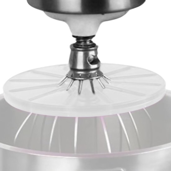 Mixer Spatscherm - Keuken Accessoire - Schoon Maken - Zeslijnig Ontwerp - 14 cm Breed - Transparant — afbeelding 4