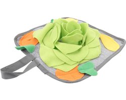Snuffelmat Konijn - Voer Training - Stimuleert Natuurlijk Gedrag - Wasbaar Ontwerp - 1 Stuk - Groen