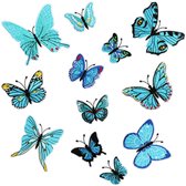 12 stuks Strijk Embleem - Opstrijkbare geborduurde patches - Versiering Voor Kleding - Kleding Patchs - Doe-het-zelf-accessoires - Schattige naai-applicaties - Naai op geborduurde applicatie naaipleisters - Voor jassen, hoeden, rugzakken, jeans