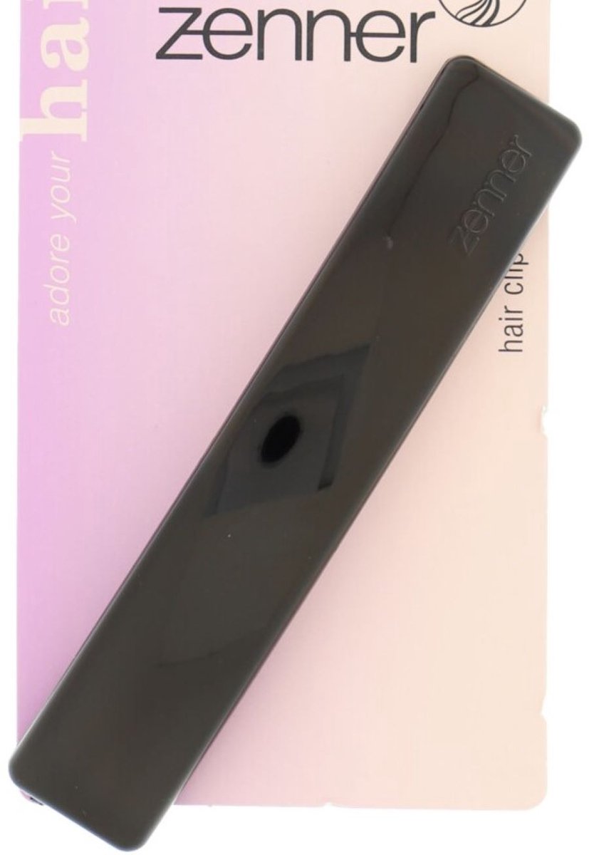 Zenner haarspeld zwart medium 9 cm x 14mm - haarclip - haarklem