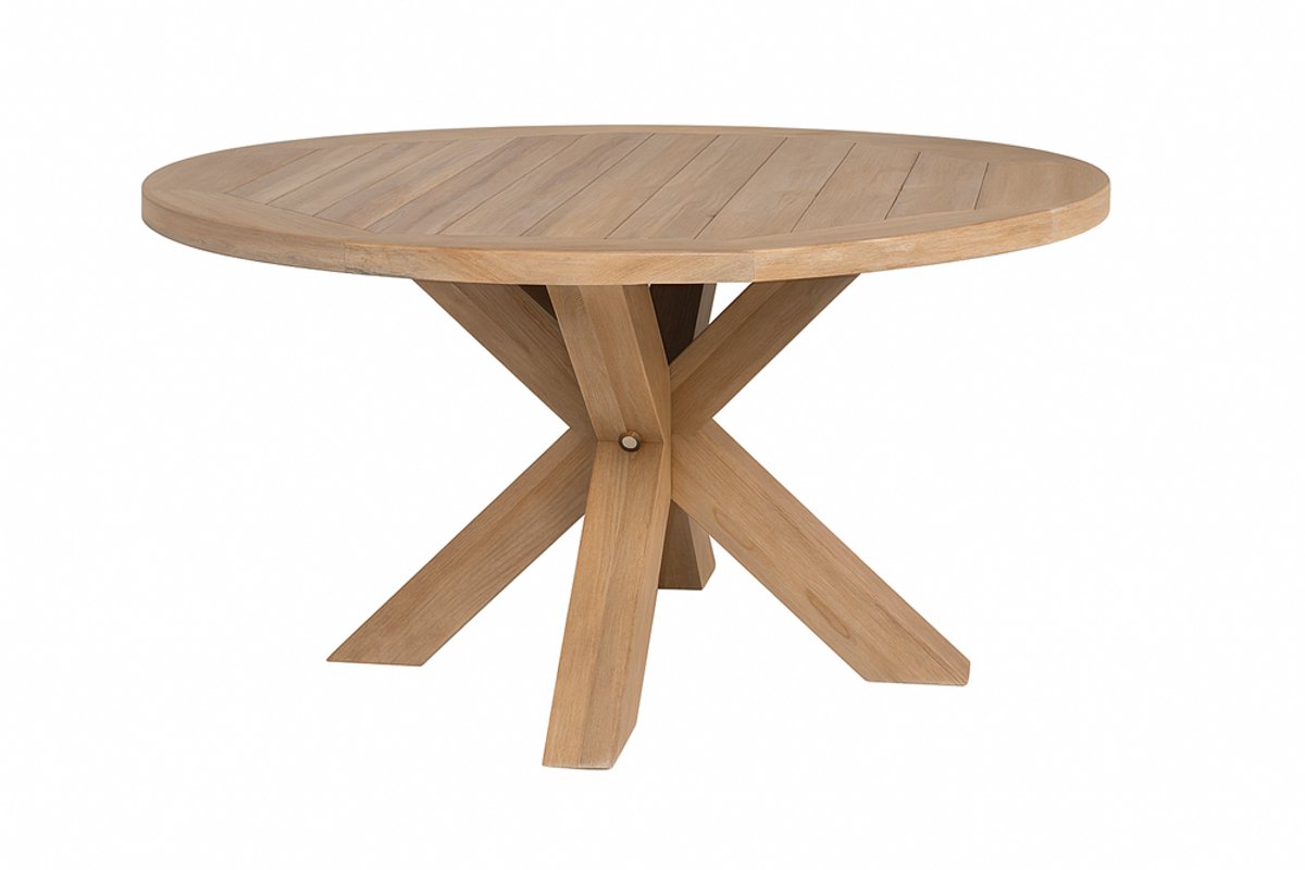 Benoa Tuintafel Teak rond 140cm