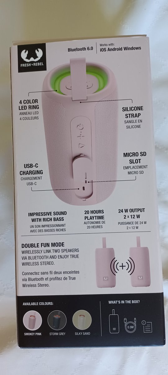 Fresh ’n Rebel - Draadloze Speaker - Roze - Compact - Bluetooth Speaker van Merkloos — afbeelding 5