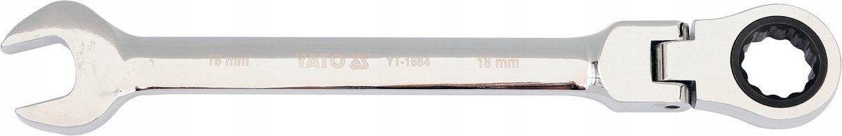Yato - Klucz Oczko-Płaski - Grzechotkowy - 18 mm - Przegubowy