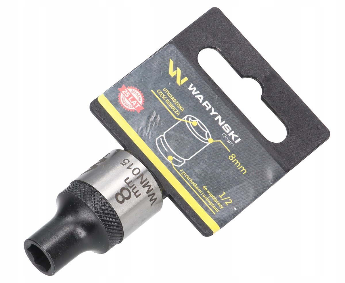 Waryński Dopslagsleutel 1/2" 8mm RVS - Duurzaam CrV Staal