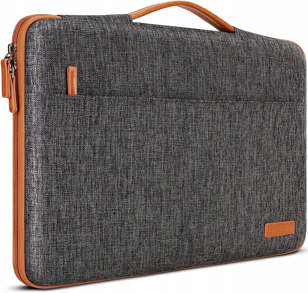Domiso Laptoptas 15,6 inch Grijs met Handvat en Extra Vak