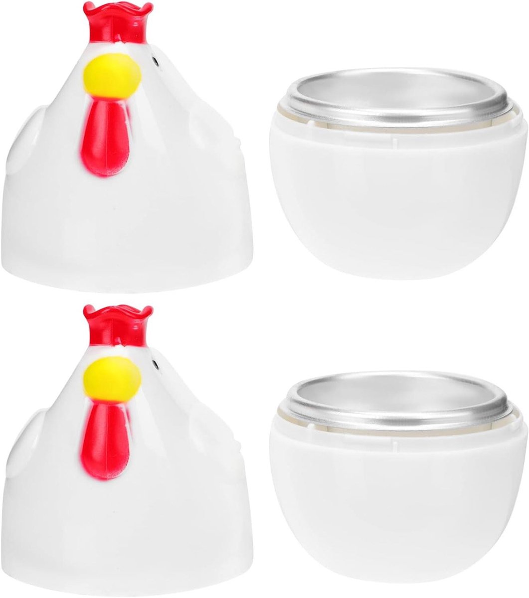 Eierstoompannen - Kuiken koker - Ontbijt maken - Magnetron geschikt - 2 stuks - Diverse kleuren