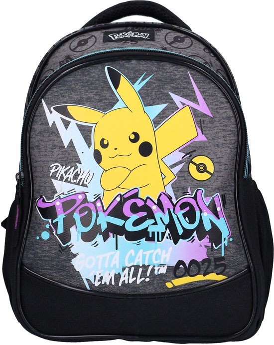 Pokémon Ready For Battle Rugzak - Zwart - Schooltas Jongen - Pikachu