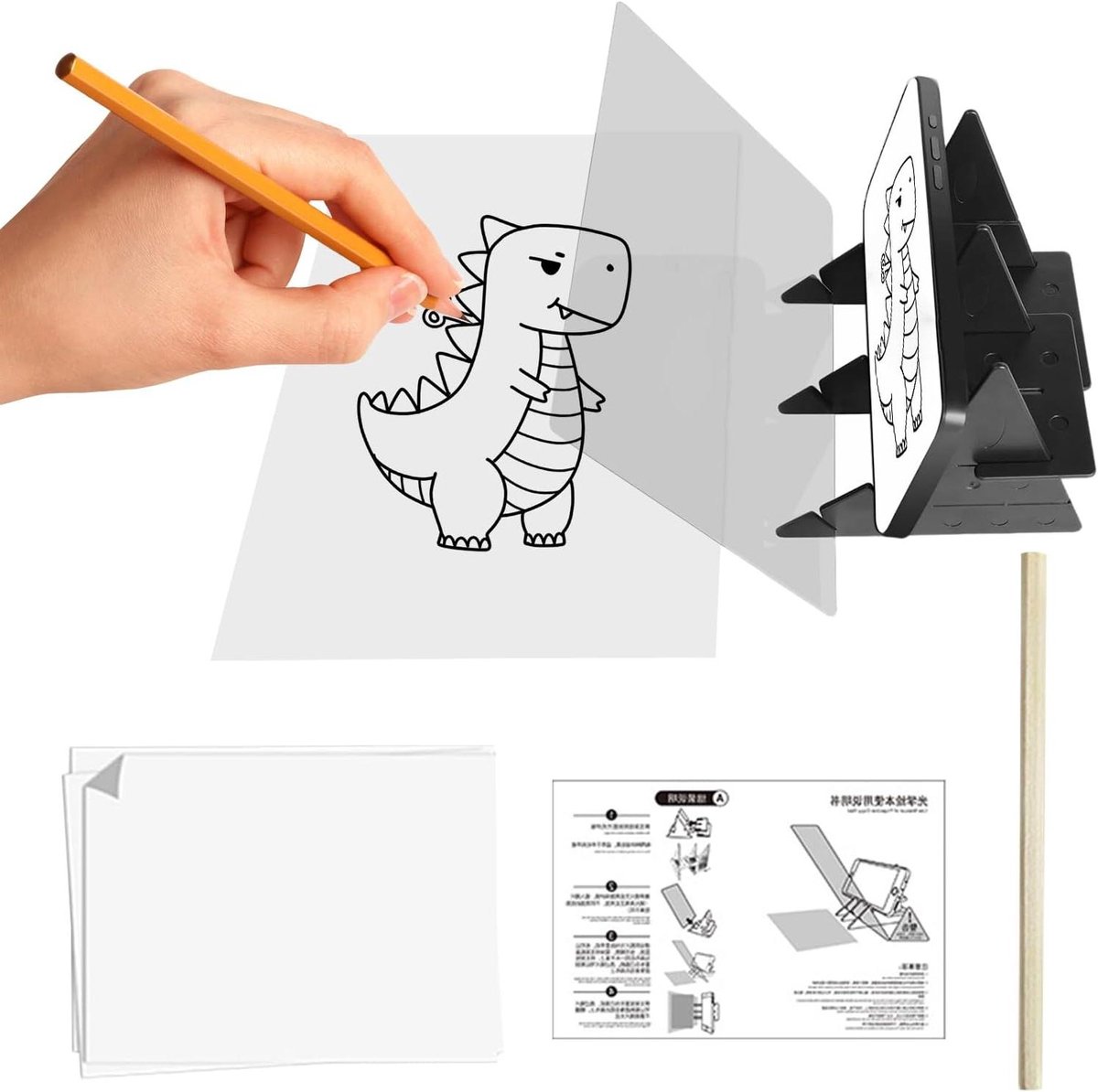 Tekenprojector Smartphone - Tekenhulp Schilderen - Kunst Maken - Optische Precisie - 209 x 141 cm - Niet gespecificeerd