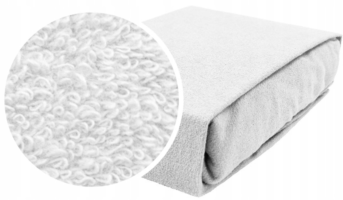 Badstof hoeslaken met elastiek voor ledikant 120x60 cm