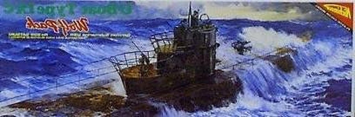 Modelbouw Onderzeeër - Miniatuur Vaartuig - Hobby Bouwen - Schaal 1/200 - 40cm Lengte - Grijs