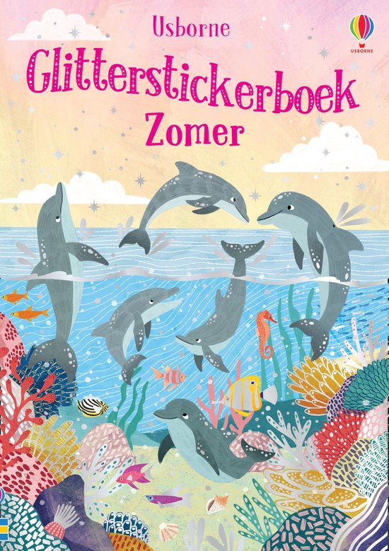 Glitterstickerboek zomer - cover