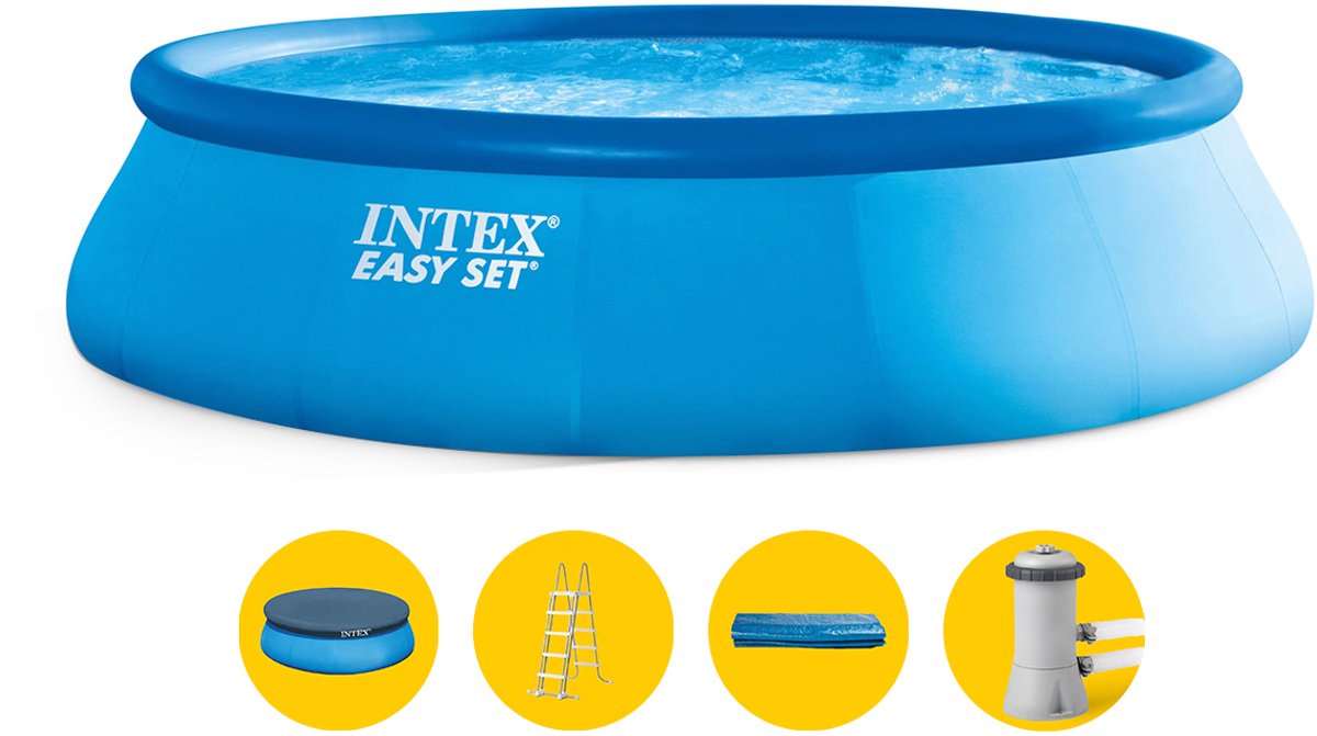 Intex Easy Set zwembad - 457 x 107 cm - met filterpomp en accessoires