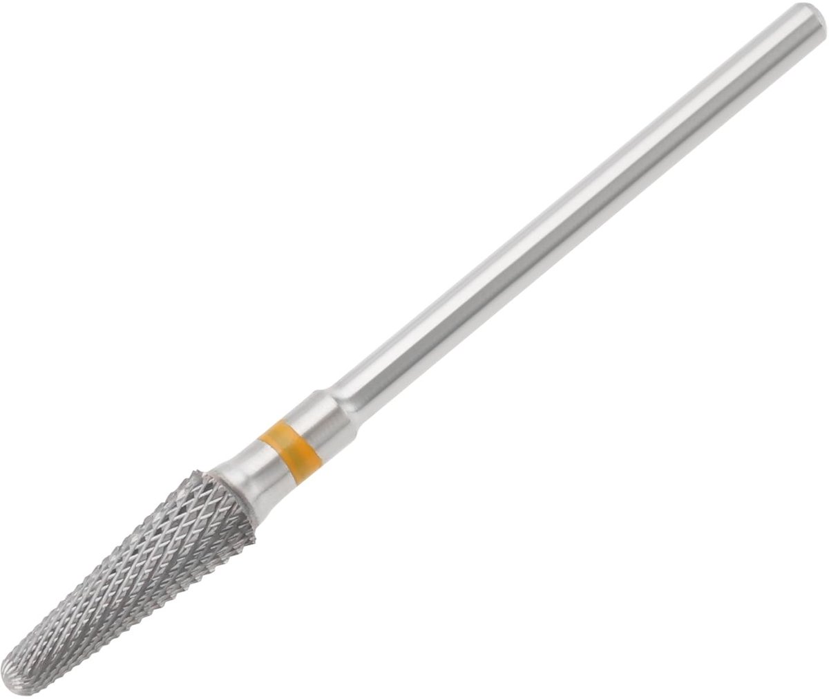 Dailygoods - Harde Metalen Frees - Manicure-Boortje - XF Geel Extra Fijn - 2,35 mm - Voor Gelnagels - Professioneel Gebruik - Zilver