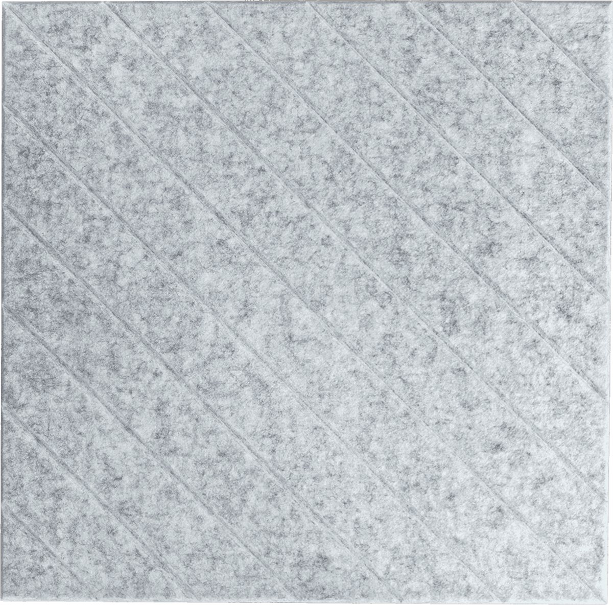 IVOL Akoestisch wandpaneel - 5 stuks - 60x60cm - Vilt - Lijnmotief Grijs - Wandpanelen