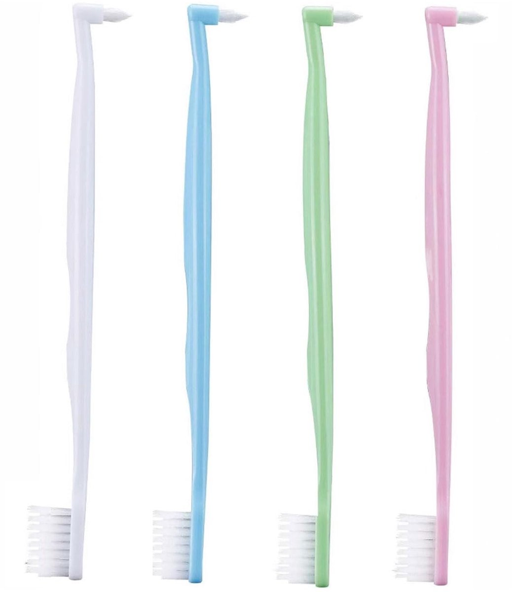 Dailygoods- Tandenborstel Professioneel - Orthodontische Tandenborstel - Dubbelzijdige Tandenborstel - V-vormige Tandenborstel - Zachte Borstelharen - Ergonomisch Design