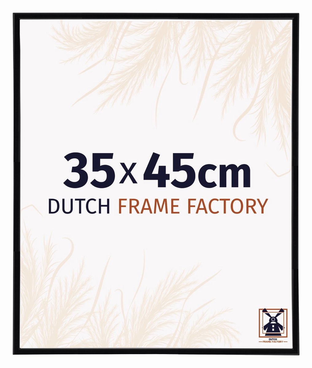 Dutch Frame Factory Fotolijst 35x45 cm - Kunststof - Zwart Hoogglans - Angers