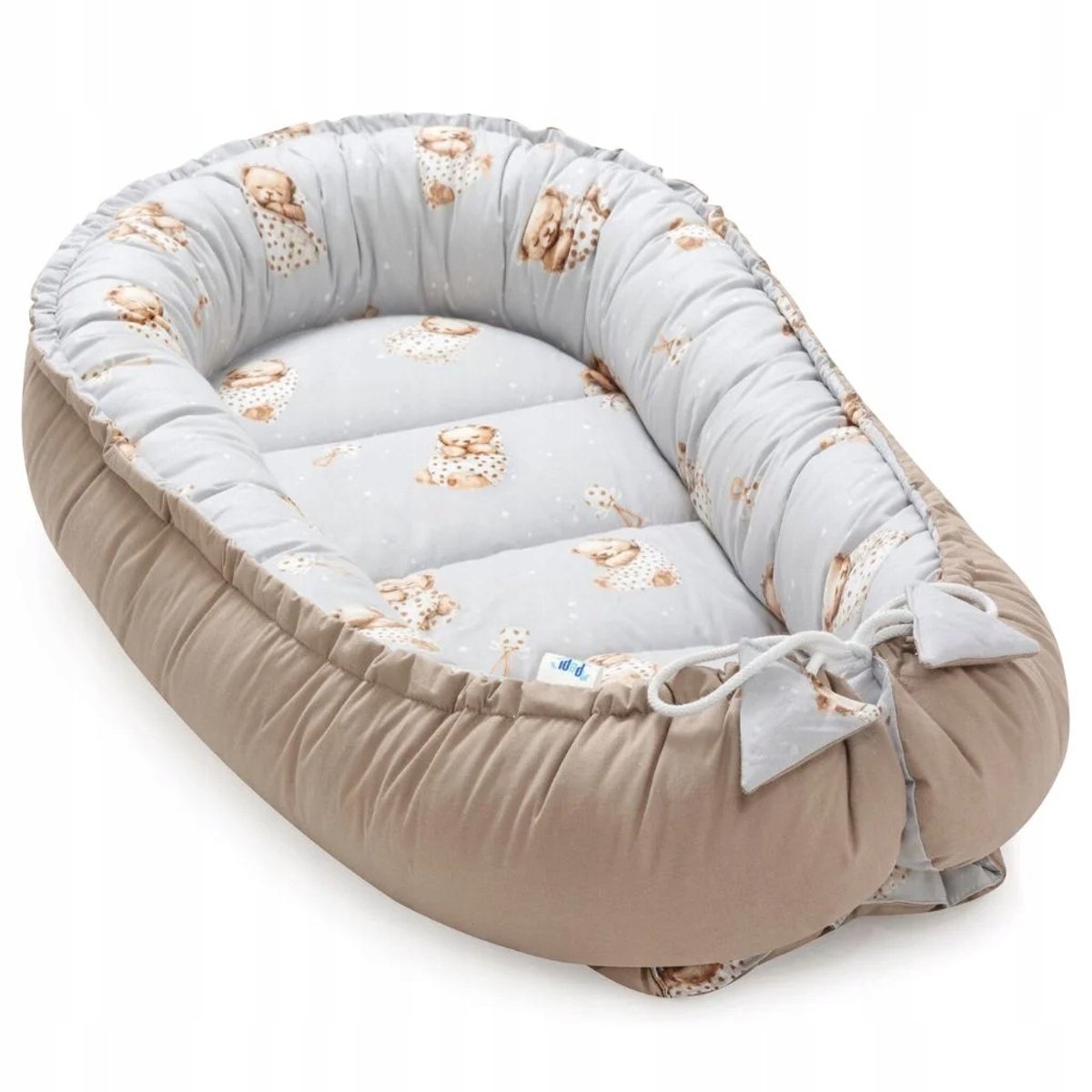 Baby Cocoon 'Sleeping Teddy Bear' Cappuccino - Katoen