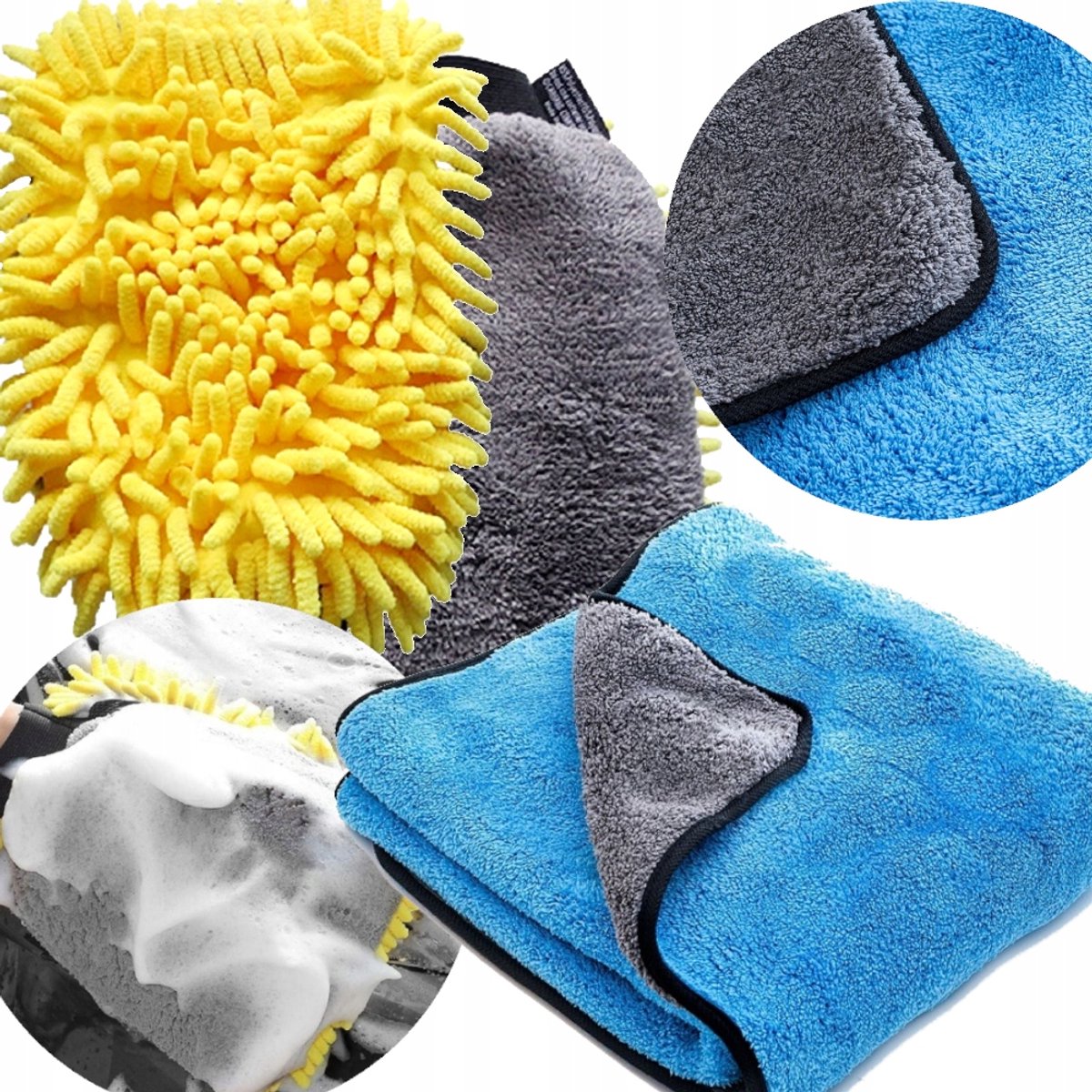 K2 Flossy Microvezel Set: Auto Droogdoek & Washanddoek