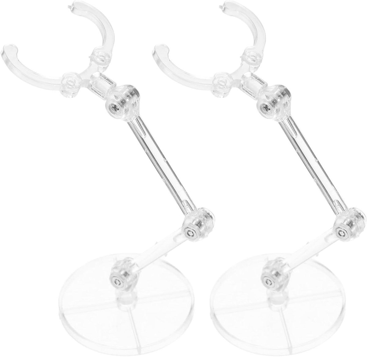 Poppenstandaard - Actiefiguren houder - Verzamelingen tonen - Verstelbare hoeken - 5.5 cm - Transparant