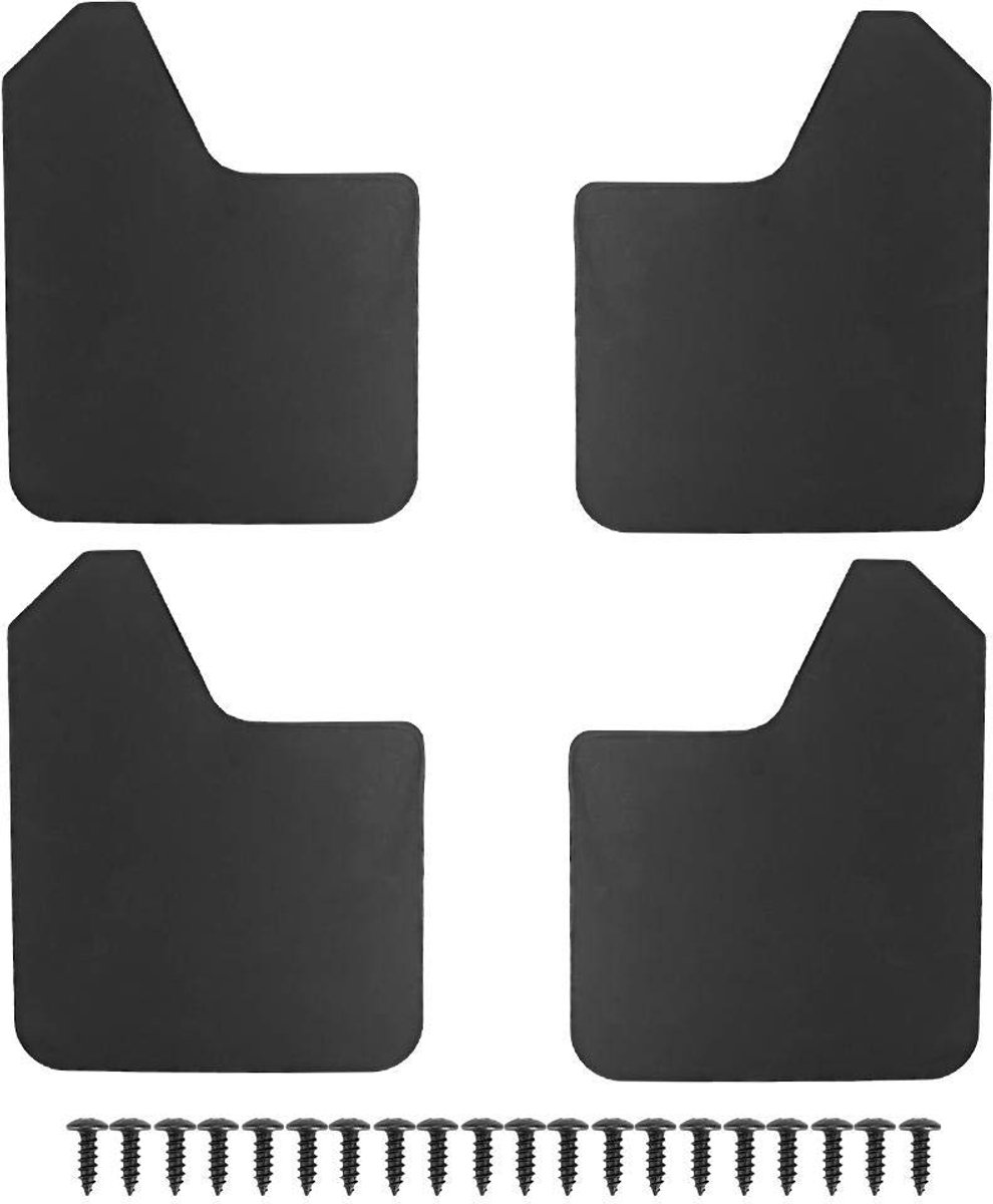 VLEMICO- Spatlappen Premium Kwaliteit - 4 Stuks - Slijtvaste Spatborden - Anticorrosief - Voor Auto/SUV/Truck - Makkelijk te Installeren