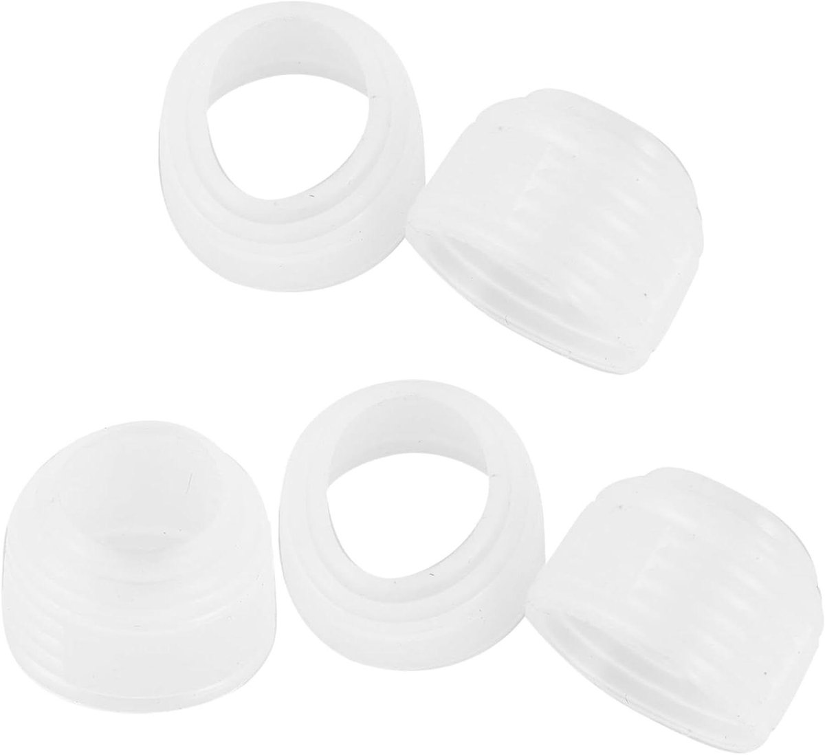 Racket Grip Covers - Accessoires Set - Sport Grip Verbeteren - Duurzaam Siliconen Materiaal - 5 Stuks - Transparant