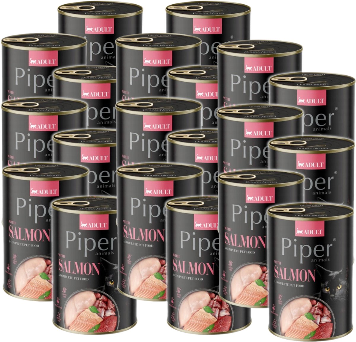 Dolina Noteci Dolina Noteci Piper - Natvoer voor Katten - Zalm - 20x400g