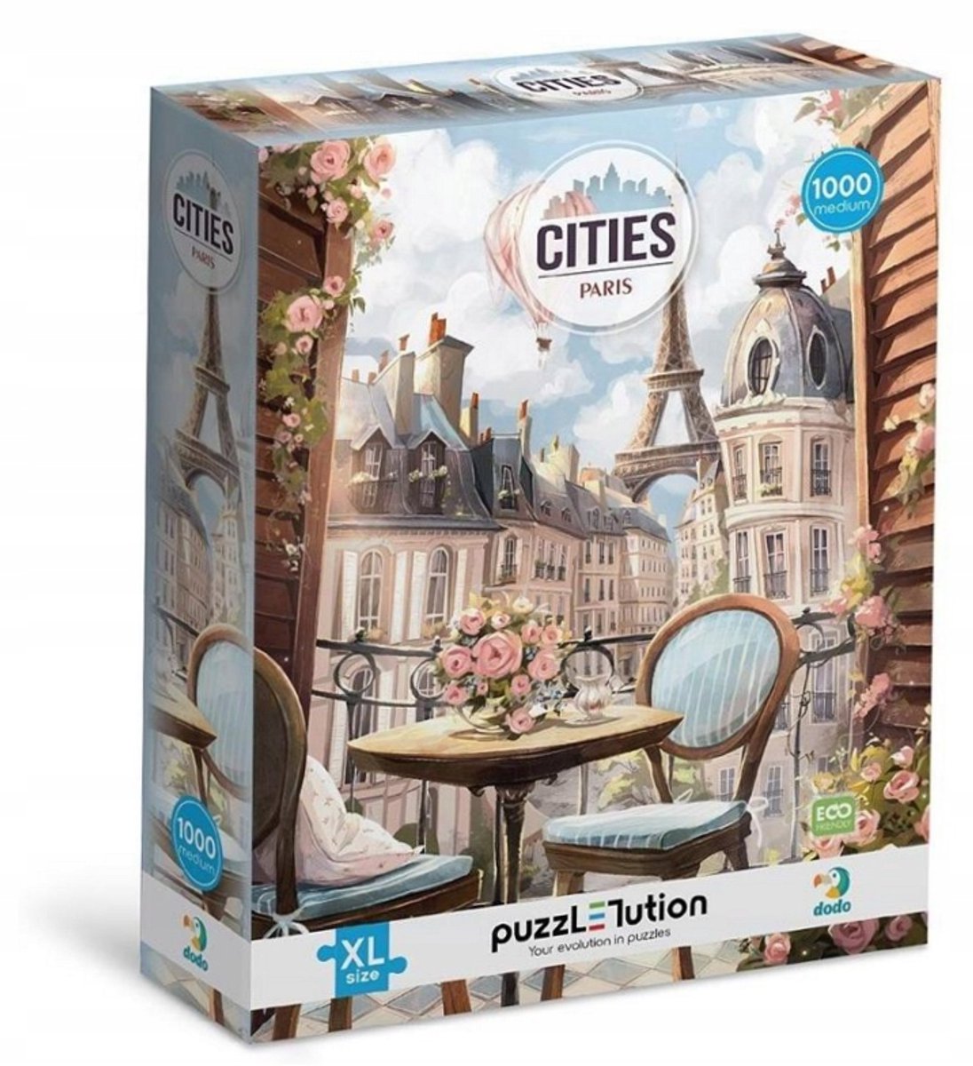 Dodo Puzzel Parijs 1000 Stukjes - XL Formaat
