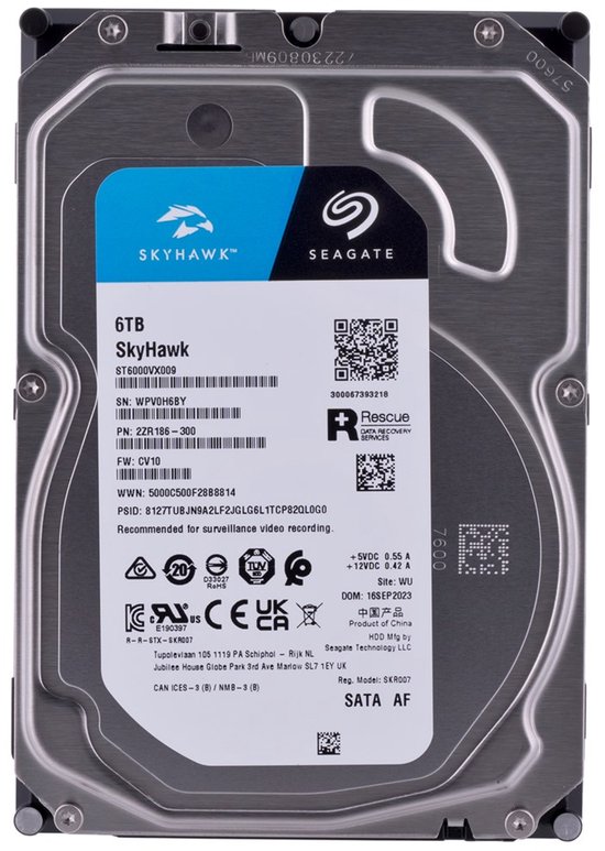 Seagate SkyHawk 3.5" 6 TB SATA III van Seagate — afbeelding 4