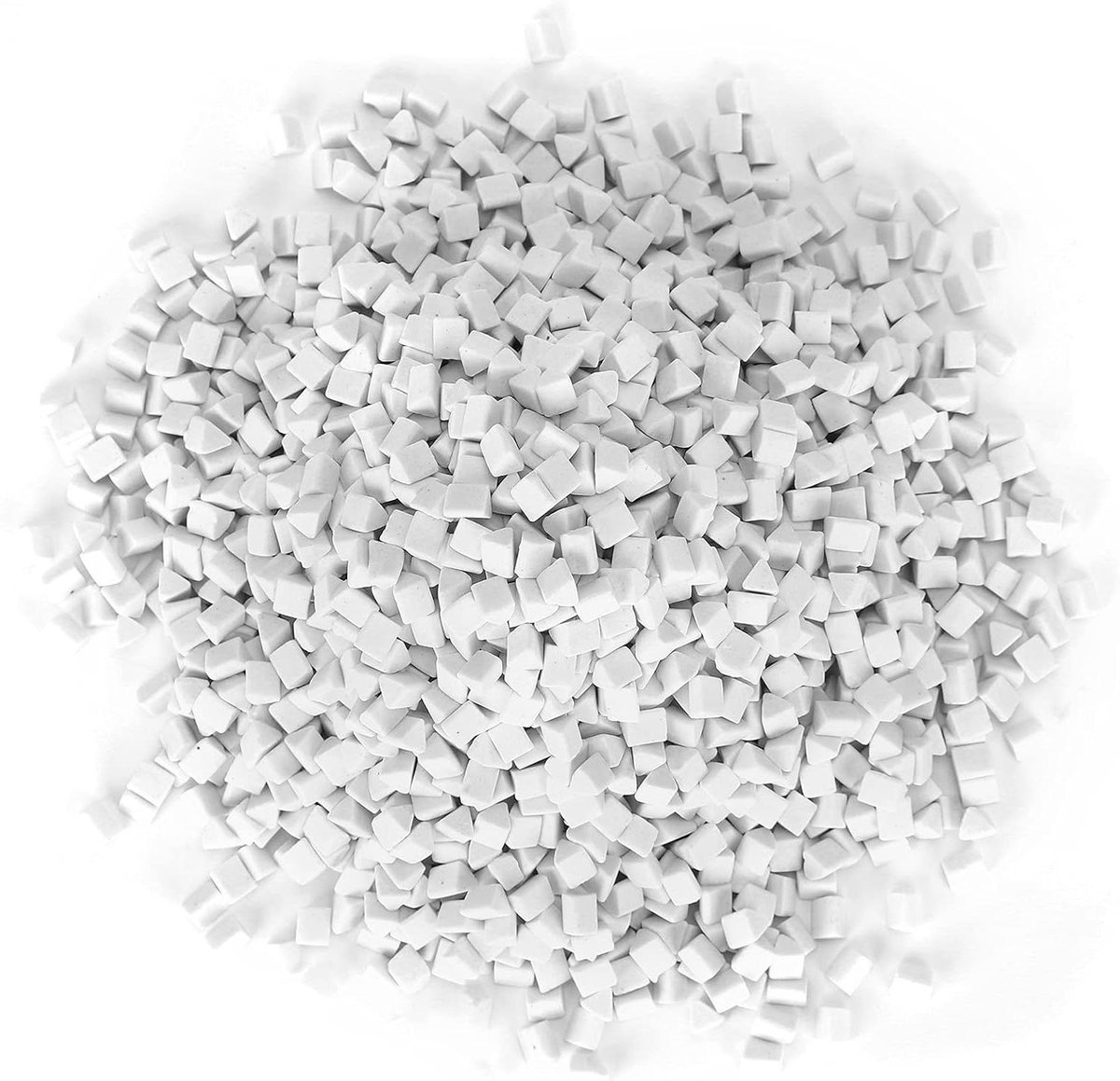 Keramische Schuurmiddel - Polijstkorrels - Sieraden Polijsten - Driehoekige Vorm - 500 Gram - Wit