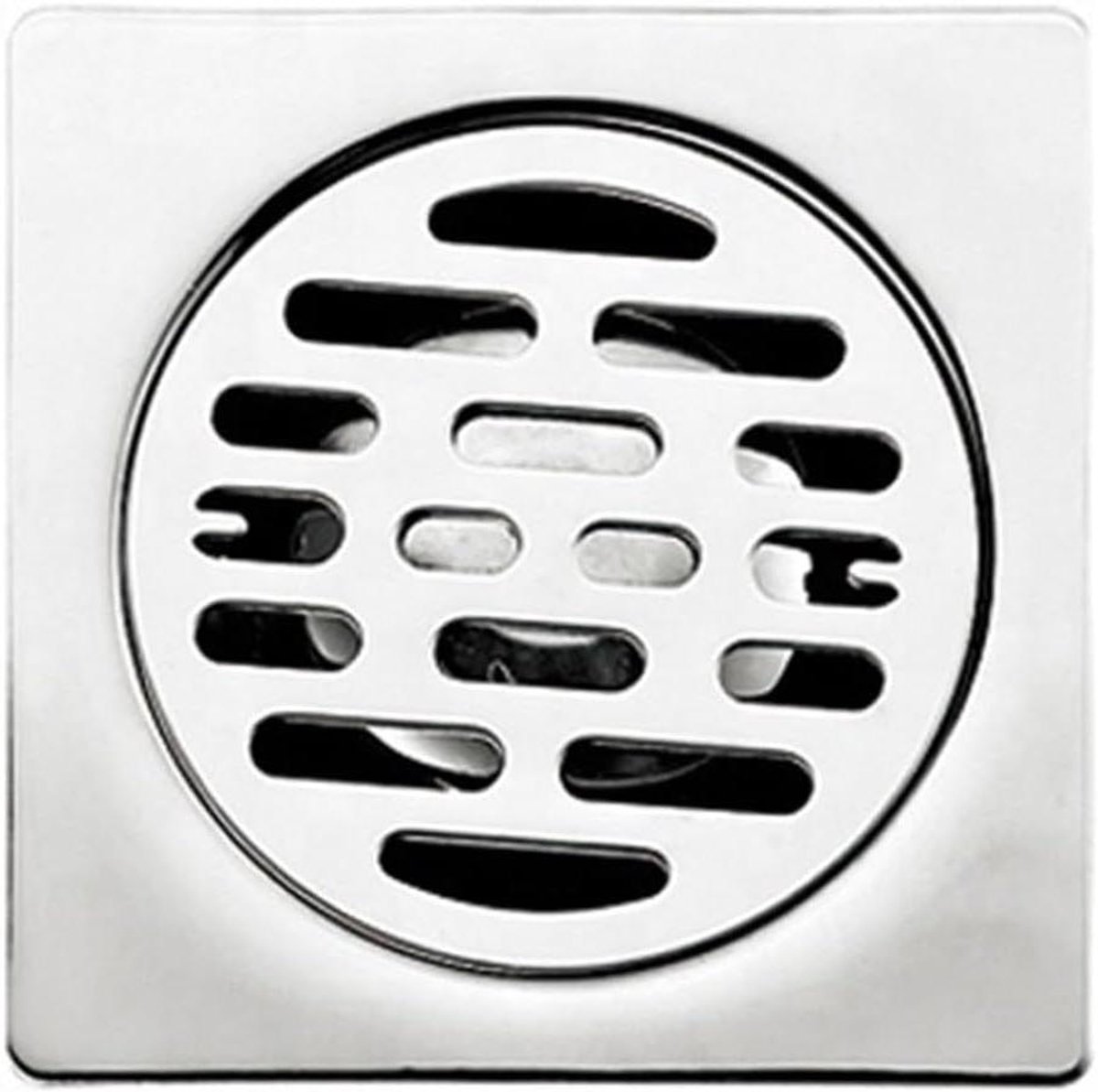 Vloerafvoer - Douchegoot Bodemzeef - Water Afvoeren - Vierkante RVS - 100 mm - Zilver