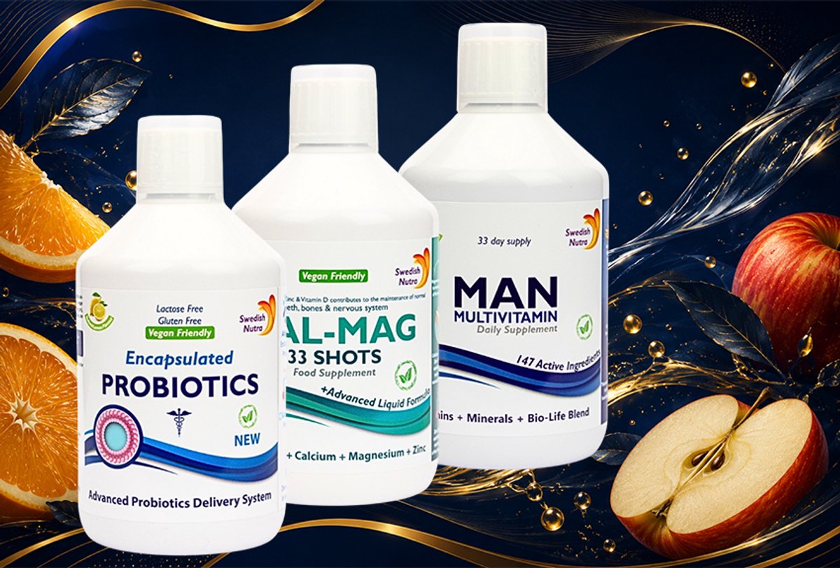 Biotica+CalciumMagnesium+Man multivitamine is een unieke mix van vitaminen en mineralen. Al deze ingrediënten en nutriënten zorgen voor een verbetering van energie en uithoudingsvermogen. Deze blend valt onder de Multivitaminen