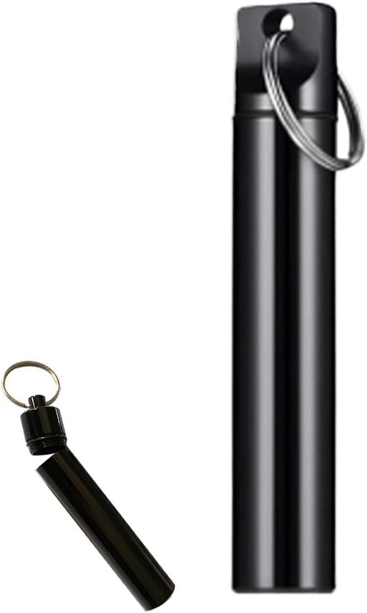 Tandenstoker Houder - Reis Etui - Hygiënisch Gebruik - Vochtbestendige Constructie - 11 x 3 x 3 cm - Zilver