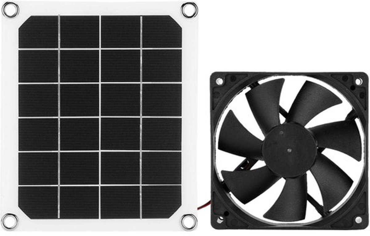 Allecto - Zonne Aangedreven Ventilator - Waterdichte