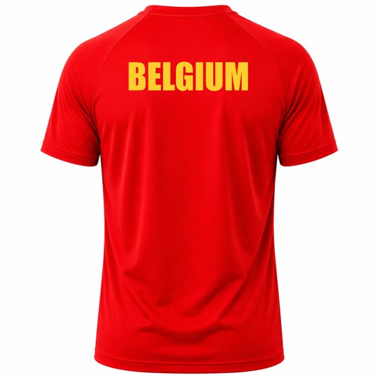 Équipes nationales Belgique - Coupe du Monde 2026 - Maillot de football - Taille S - Tenue de football - Équipement de football - Dry Fit - Respirant - Mesh - Manches raglan