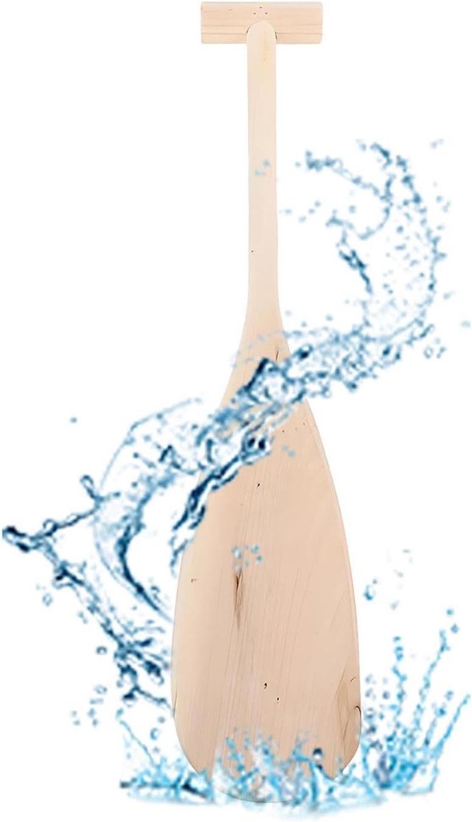 Kinder Peddel - Houten Roeispaan - Waterpret - Comfortabele Grip - 50 cm - Natuurlijk