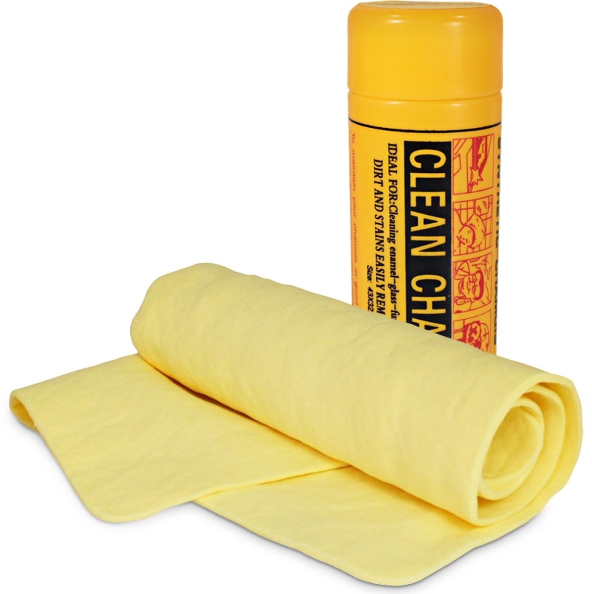 Kunststof Zeemleer Doek Auto 43x32cm - Streeplos en Absorberend