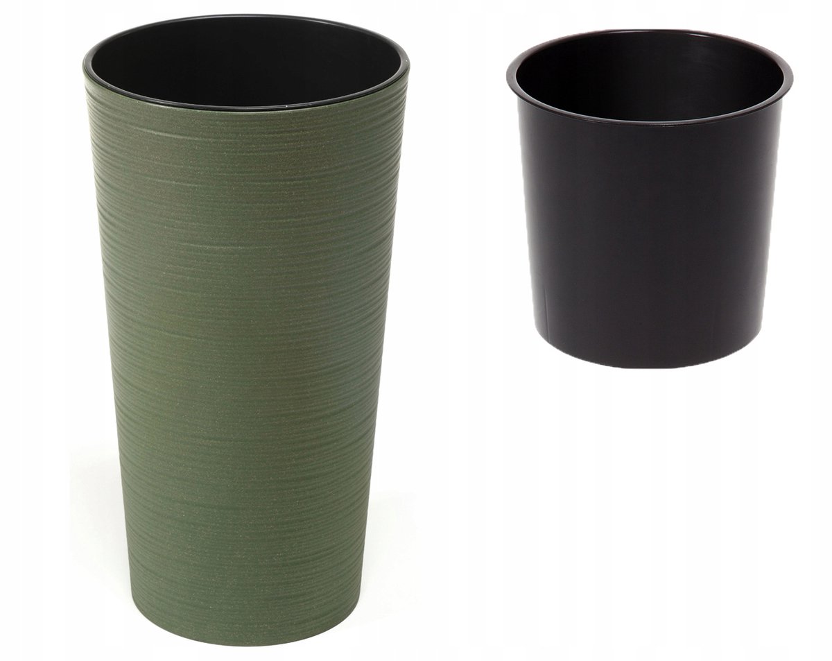 Lamela Lilia Eco Pot Groen 19x19x37 cm met Inzet