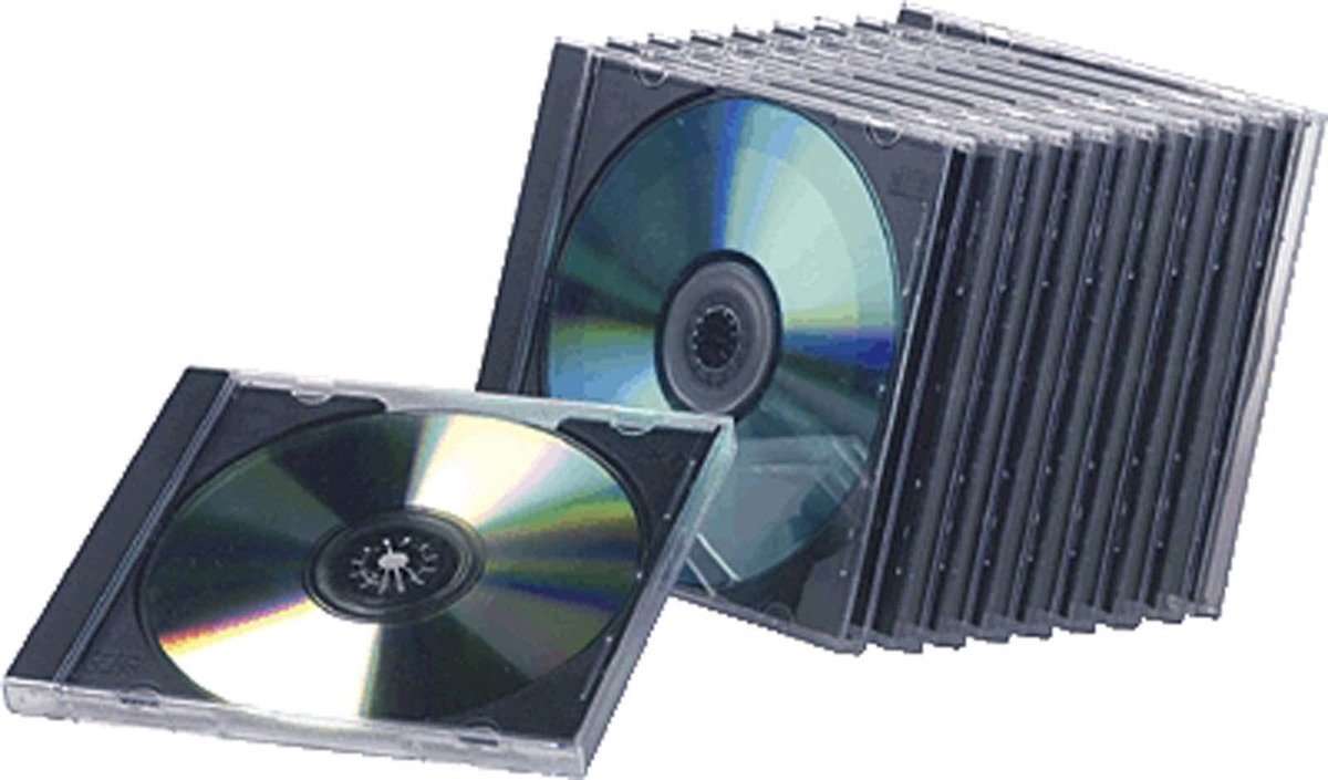 ZEYNOMAX- CD Jewel Case Transparant/Zwart - CD Hoesjes - CD Opbergmap - Inhoud 10 - Geschikt voor Opbergen - Cd Hoes