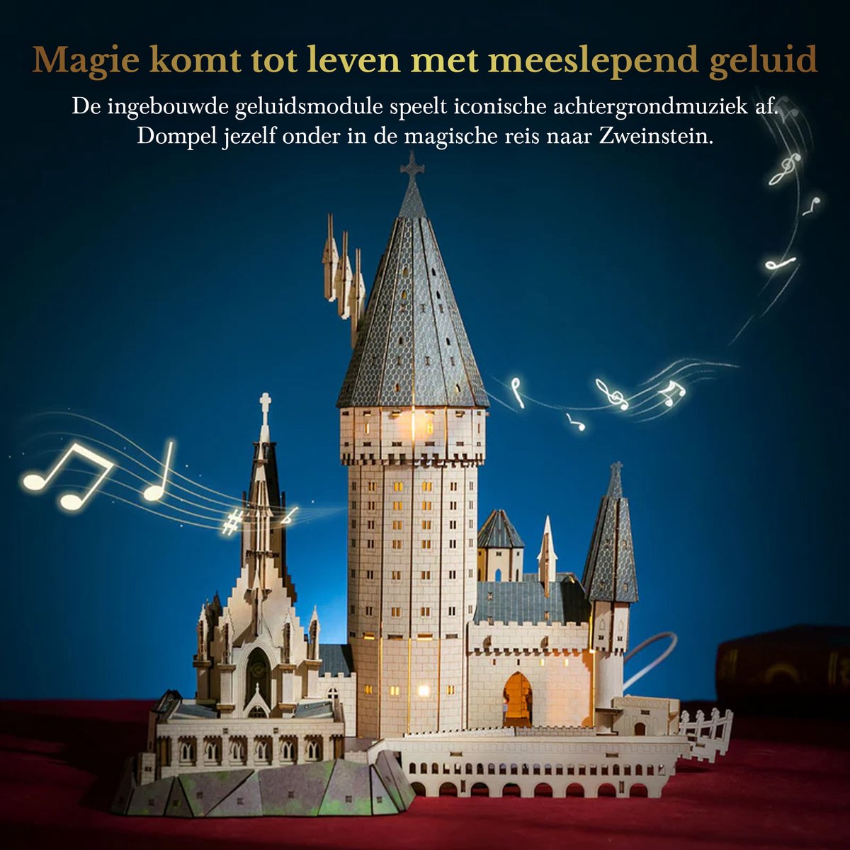 Harry Potter Hogwarts Astronomy Tower - Modelbouwpakket - Houten 3D Puzzel - Bouwpakket - Constructiespeelgoed - DIY Pakket Hout - Bouwset - Modelbouw voor Volwassenen en Kinderen - Miniatuur — afbeelding 12