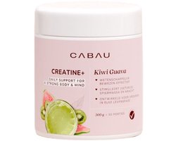 Cabau – Creatine+ Lemonade – Kiwi Guava – Creatine Monohydraat Drank – Vergroot Vetvrije Spiermassa – Suikerarm & Laag in Calorieën – 300 gram (50 Porties)