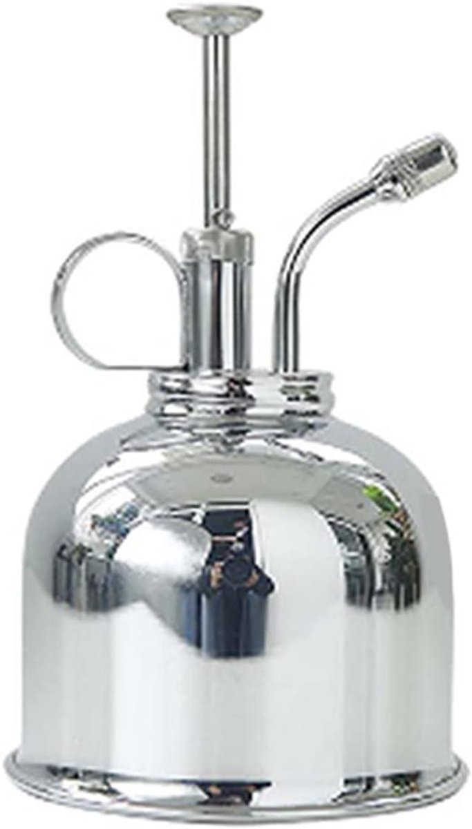 Gieter Watering Fles - Kleine Gietkan - Planten Water Geven - Ergonomisch Handvat - 300ml Capaciteit - Zilver