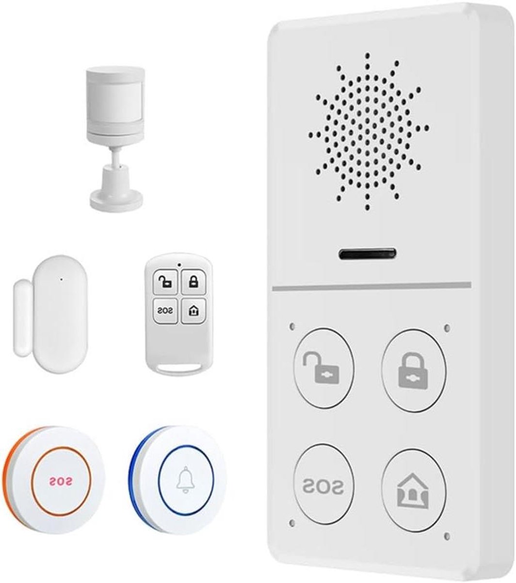 Draadloos Alarmsysteem - Slimme Beveiliging - Huis Beveiligen - App Bediening - 130DB Alarm - Zoals Afgebeeld