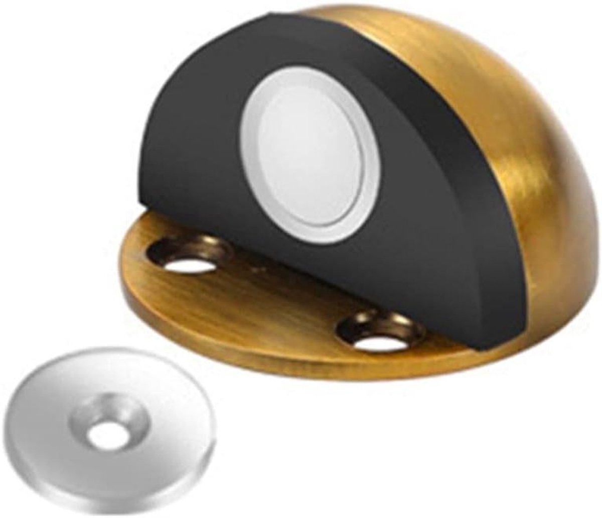 Deurstop - Deurvanger - Deuren Dempen - Magnetisch Bevestigd - Roestvrij Staal - Brons